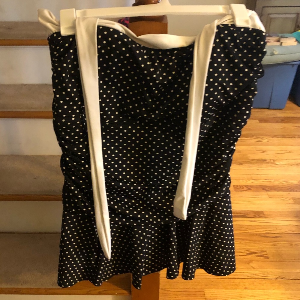 Ralph Lauren polka dot Plus Size Swim Dress